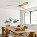 Modern 60 Inch Wooden Ceiling Fan With Remote