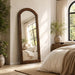 63" X 24" Arched Full Length Mirror with Solid Wood Frame