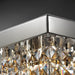 Rectangular Crystal Chandelier 47 Inch Flush Mount