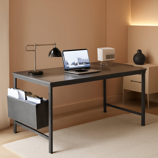 32 Inch Computer Desk for Small Spaces with Storage Bag, Home Office Work Desk with Headphone Hook, Small Office Desk Study Writing Table