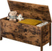 Toy Box, Retro Wooden Look Storage Chest with Safety Hinge, Entryway Storage Bench Supports 220 Lb, 39.4 X 15.7 X 18.9 Inches Toy Chest Organizer, Easy Assembly (Rustic Brown) BF100CW01