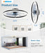 Bladeless Low Profile Ceiling Fan Featuring Dimmable Lighting