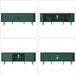 70" Modern TV Stand with Tambour Door for Tvs up to 80", Entertainment Center with Storage, Fluted Television Consoles for Home, Living Room, Green