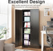 Black Storage Cabinet 72X36X18 Metal Garage Organizer