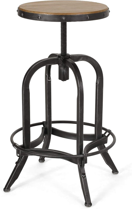 Farmdale Barstool, Antique + Pewter