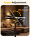 Floor Lamps for Living Room, 69" Tall LED Lamp, 2800LM Standing Lamp Remote & Foot Switch with 1H Timer, 2700-6500K Stepless Dimmable Modern Pole Light for Bedroom, Reading, Black