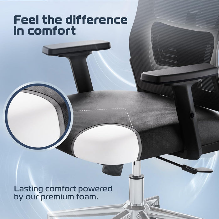 Brightseat Ergonomic Office Chair Black [#1 in Value] Desk Chair