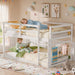 BrilliantWhite Twin Over Twin Elegant SolidWood Bed