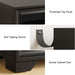 60 Inches Sideboard Buffet Cabinet with Storage and 4 Doors, Black