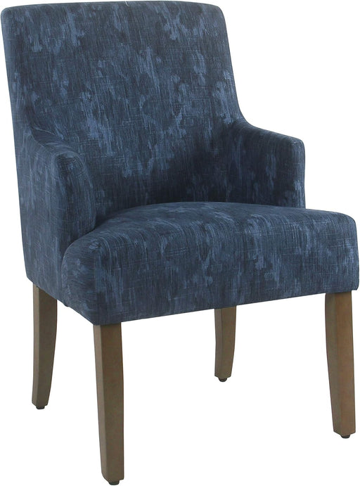 Home Decor | Upholstered Anywhere Dining Chair | Accent Chairs for Living Room & Bedroom | Decorative Home Furniture (Blue Demask)