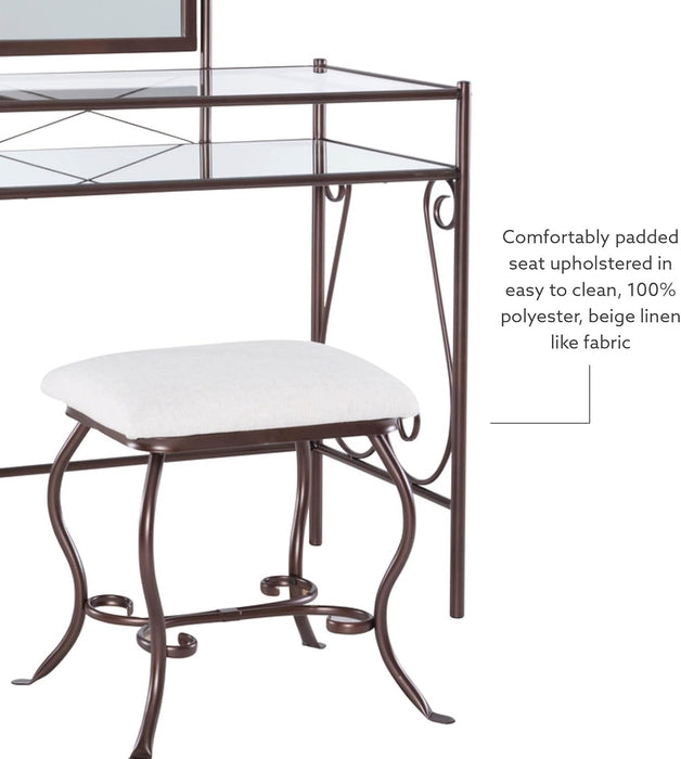 Clarisse Metal Vanity Set (58950MTL-01-KD-U)