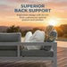 Aluminum Patio Furniture Set Oversized Patio Sectional Sofa for Seasons