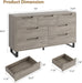7 Dresser for Bedroom, 55" Wide Dresser Drawer with Storage