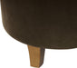 Home Decor | Upholstered round Velvet Tufted Foot Rest Ottoman | Ottoman with Storage for Living Room & Bedroom | Decorative Home Furniture, Brown Velvet