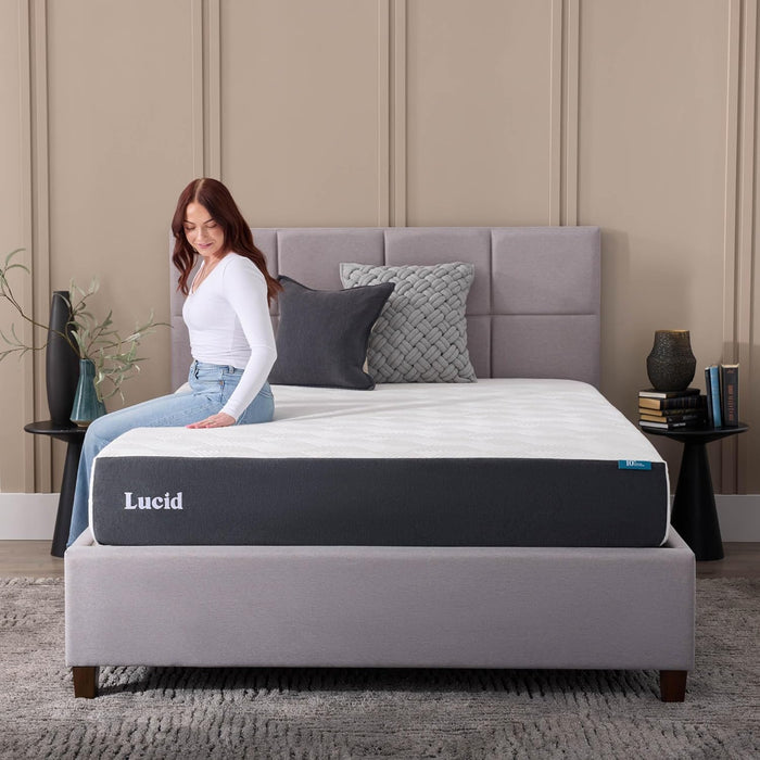 Full Size Memory Foam Mattress BambooCharcoalGel Infusion