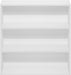 White 3Tier Open Bookcase Living Room 9.3D31.3W31.5H