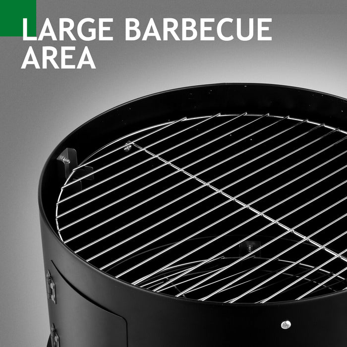 Charcoal Smoker BBQ Grill 3In1 Outdoor Vertical Smokers Portable Meat Cooker