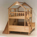 Twin Over Full SolidWood BunkBedWithSlide PlayhouseLoft