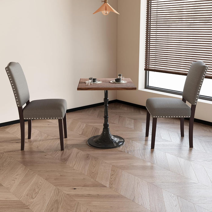 Upholstered Dining Chairs Set of 4 with Thickened Seat Cushion