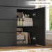 Black Dresser, Dresser for Bedroom, Wide Chest of Drawers