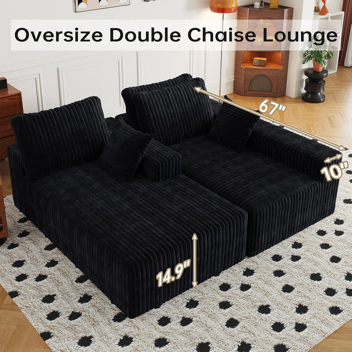 108 Inch Ultra Modular Sectional Sofa CloudMemoryFoam