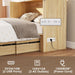 Full Size Murphy Bed Cabinet Natural OakWoodFinish