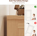 Dresser for Bedroom, 47 Inch Wide Wood Chest of Drawers, Large Storage Organizer with Deep Drawers & Stable Legs, Modern Farmhouse Dresser for Living Room, Entryway, Natural