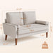  Modern Ashbeige Loveseat for Small Spaces