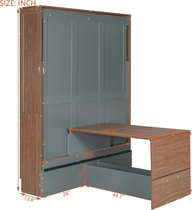 Murphy Wall Bed With Foldaway Desk UltraCompactSpaceSaver