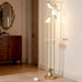 𝑼𝒑𝒈𝒓𝒂𝒅𝒆 Unique Gold Floor Lamps for Living Room, with 3 Adjustable LED Bird Lights and Storage Shelf, Brightness Adjustable, Stand up Lamp for Bedroom Kids Room Office