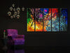 5 Panels Abstract Heart Oil Paintings Reproduction on Canvas Wall Art Decor Ready to Hang for Home Office Decorations Extra Large Modern 100% Hand Made Contemporary Impressionist Artwork