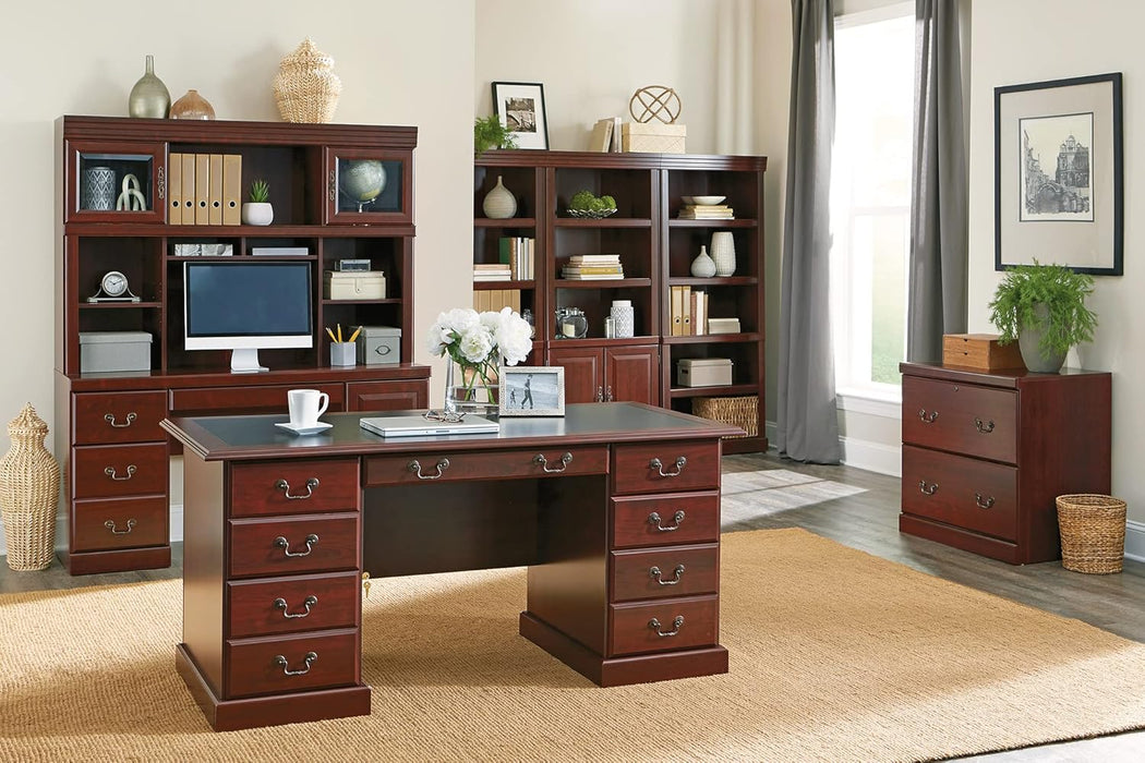 Rich Cherry Finish Heritage Hill Library BookcaseWithAdjustableShelves
