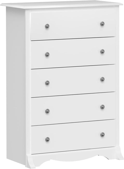 White Sonoma Dresser with 5 Drawers