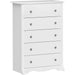 White Sonoma Dresser with 5 Drawers