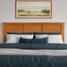 , Charlotte King Solid Wood Low Profile Platform Bed, Light Toffee