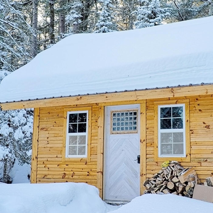 2 Pack Shed Window, 12 X 18 Flush Mount Window with Tempered Glass and Fiberglass Screen for Shed, Chicken Coop, Playhouse, Household, Garage