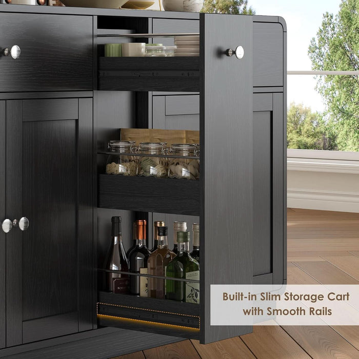 Buffet Cabinet with Storage, 54.7" Large Kitchen Storage Cabinet