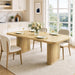 Dining Table for 6-8 People-62 Long Kitchen Dinner Table, Light Oak