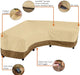 56-304-051501-EC Veranda V-Shaped Sectional Sofa Cover, X-Large, Pebble-Earth-Bark, Patio Furniture Covers