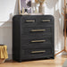 Chest of Drawers, Curved Dresser for Bedroom Small Dressers