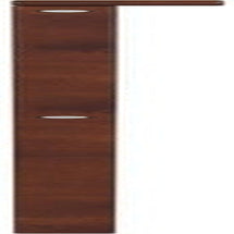 , Nantucket Full Solid Wood Panel Headboard with Attachable Charger, Walnut