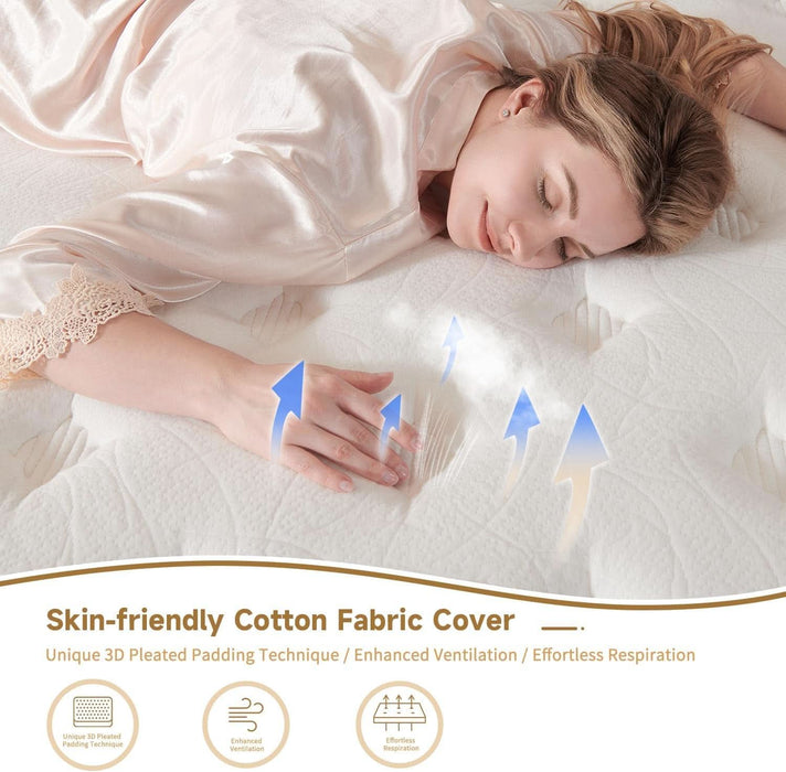 HighlyBreathable Full Size Memory Foam Mattress 12Inches