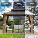 12x10 Hardtop Gazebo Aluminum Frame Weatherproof Durable