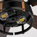 52 Inch Ceiling Fan with Light and Remote Control, Farmhouse Ceiling Fans with LED Lighting for Indoor and Outdoor, Black Caged Ceiling Fan for Bedroom Living Room and Garage
