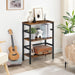 23.6Inch 3Tier Bookcase Industrial Frame Storage Display