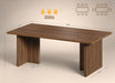 Rectangle Dining Table for 6-8, Walnut Wood Finish