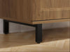 Buffet Sideboard Cabinet Farmhouse Modern 2 in 1 Storage Cabinet with Adjustable Shelves for Kitchen, Coffee Bar, Living Room, Oak
