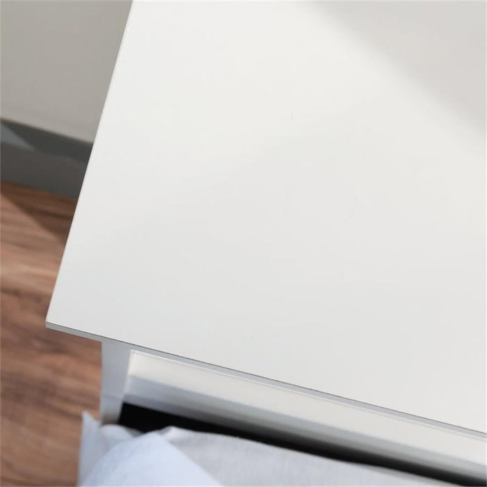 Transitional Engineered Wood Full-Queen Headboard in White