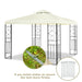 2 Tiers 10 X 10 Feet Patio Gazebo Canopy Tent