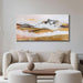 Textured Golden Mountain Wall Art 48"X24", Hand-Painted Heavy Impasto Textured Brushstrokes Wall Decor, Richly Layered Contemporary Artwork for Living Room Home Hallway Office Bedroom Decor